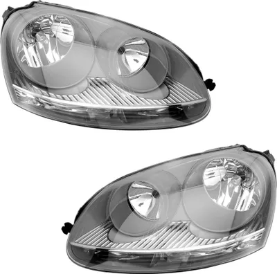 Produktbild von TYC Scheinwerfer Set für VW Golf 5 Jetta 3 1K Halogen H7 Grau LWR Stellmotor