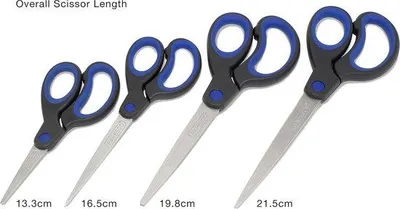 Immagine prodotto di Set di forbici multiuso, 4 pezzi, acciaio inossidabile, per ufficio