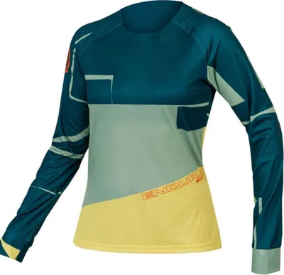 Produktbild von Endura MT500 Print Tee LTD E6219 dámske dlhé tmavo šedo-zelené veľkosť L E6219DT/5