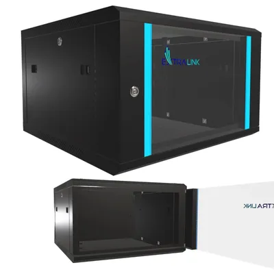 Produktbild von Extralink 19 Zoll Netzwerkschrank 6U 600x600 Schwarz