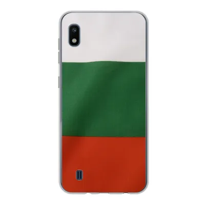 Produktbild von MuchoWow® Handyhülle Schutzhülle Hülle für Samsung Galaxy A10 Nahaufnahme der Flagge von Bulgarien Silikon Softcase Handy Hülle - Schutzhülle