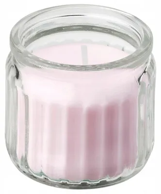 Produktbild von IKEA LUGNARE Duftkerze im Glas Jasmin Rosa 12 Std.