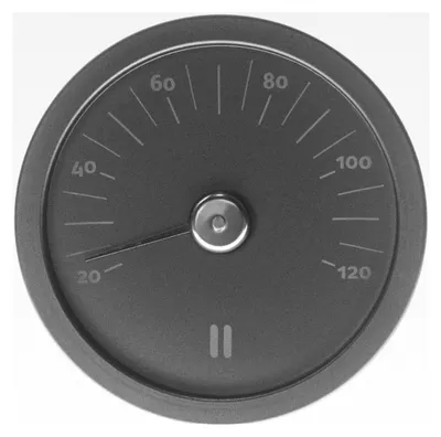 Produktbild von Aluminium Saunathermometer schwarz