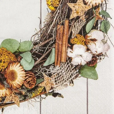 Produktbild von 20 Servietten Country Wreath - Ländlicher Winterkranz 33x33cm
