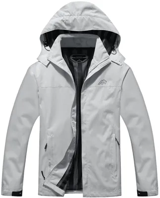 Productafbeelding van OTU herenregenjas, lichtgewicht, waterdicht, met capuchon, outdoor regenjas, She