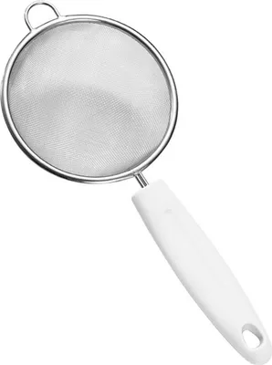 Image de Écumoire à mailles fines en acier inoxydable, tamis fin, ustensile de cuisine permettant d'écumer la graisse et la mousse des filtres à huile, petit format
