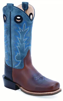 Produktbild von Jama Old West Westernreitstiefel Westernstiefel Kinder u. Jugendliche blau, Größe:32