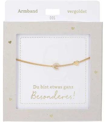 Zdjęcie produktu dla Bransoletka damska ze stali nierdzewnej z zawieszką w kształcie serca, w kolorze srebrnym lub złotym, regulowana 15-20 cm - C Gold