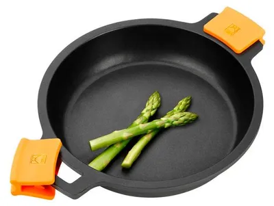 Produktbild von BRA Efficient | Niedriger, antihaftbeschichteter Kochtopf ohne Deckel, für alle Herdarten und Induktion geeignet, 36 cm
