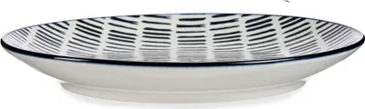 Produktbild von VESSIA | Teller - Dessertteller - 20 cm - schwarz creme - Porzellan - Tischgeschirr