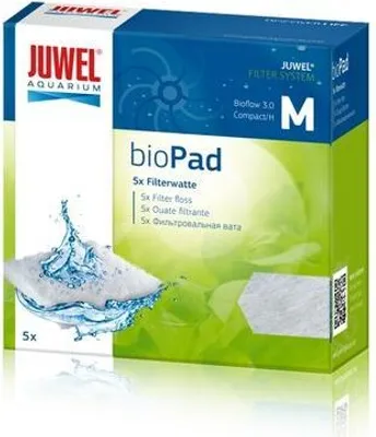 Produktbild von Juwel bioPad M 6er Pack Filterwatte mechanischer Vorfilter Süß- und Meerwasser