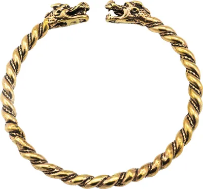 Produktbild von Armreif Wikinger-Drachen Bronze gross