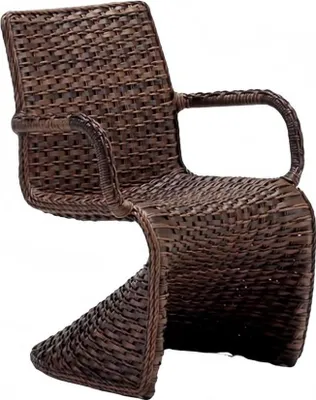 Produktbild von Hochwertig Terrasse Stuhl Braun Luxus Modern Stühle stilvoll Rattan Stil