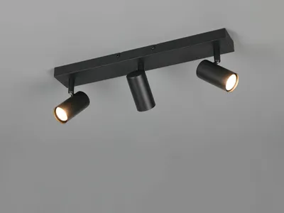Produktbild von LED Deckenstrahler Schwarz 3-flammig - Spotbalken Wohnzimmer Flur Küchenstrahler