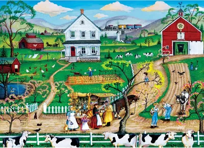 Productafbeelding van Master Pieces Puzzel, "Hometown Gallery", "The Peddler", 1000 stukjes