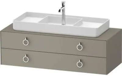 Produktbild von DURAVIT WT4992M92920000 Konsolen-WTU wandh. White Tulip 550x1