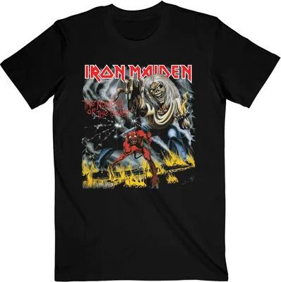 Produktbild von Iron Maiden - "Number Of The Beast" T-Shirt für Herren/Damen Uni RO477 (XL) (Schwarz)