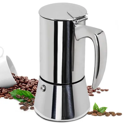 Mokka-Kanne 2 Tassen 100 ml 304 Edelstahl