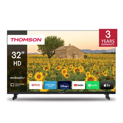 Produktbild von Thomson 32 Zoll (80 cm) LED HD Android TV, Google Assistant, Wi-Fi, Dolby Digital, Bluetooth, Triple-Tuner, HDMI, CI+, Panel- 32HA2S13