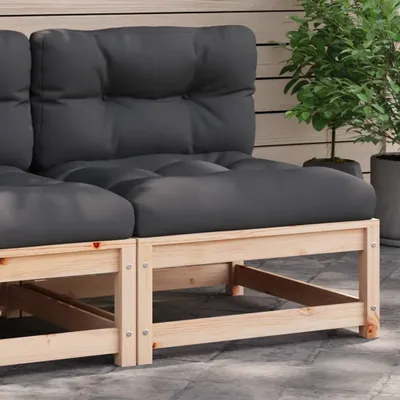 Produktbild von Cloris DesignMöbel Gartensofa ohne Armlehnen mit Kissen Massivholz Kiefer , Gartensofas 2024 Neu