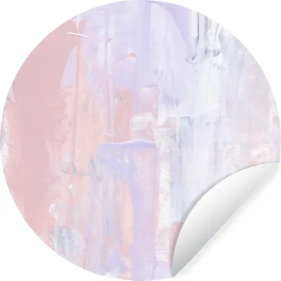 Produktbild von MuchoWow® Runde Wandtattoo - Wandsticker Tapete Aufkleber Farbe - Pastell - Gestaltung Ø 100 cm Selbstklebend und Repositionierbar - Wandaufkleber - Kreis - Tapetenkreis - Wandbild rund - Schlafzimmerdekoration - Wanddeko - runde Tapete - Kunst für zu Hause