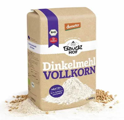 Produktbild von Bauckhof  Dinkelmehl Vollkorn Demeter ab 1kg - 1 Beutel