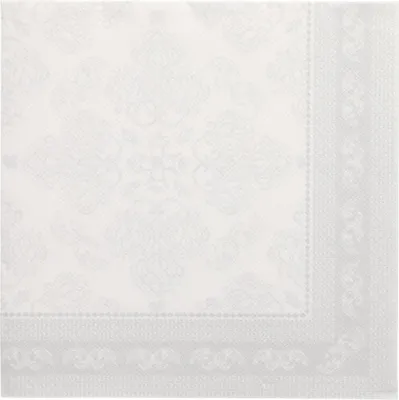 Produktbild von Servietten "ROYAL Collection" 1/4-Falz 40 cm x 40 cm weiss "Arabesque"