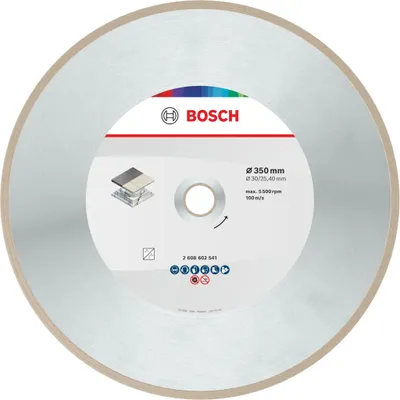 Zdjęcie produktu dla Diamentowa tarcza tnąca Bosch Standard do ceramiki, 350 x 30+25,40 x 2 x 7 mm -2608602541