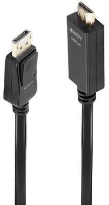 Obrázok produktu pre Lindy 36923, 3 m, DisplayPort, Typ HDMI (štandard), Samec, Samec, 3840 x 2160 px