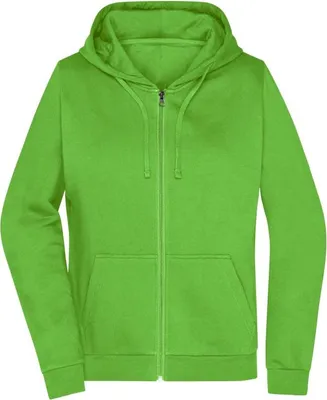 Produktbild von Klassische Sweatjacke mit Kapuze lime-green, Gr. XL