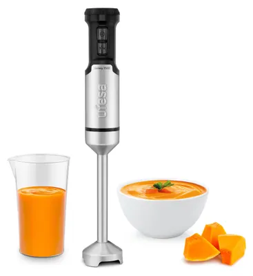 Stabmixer 1500 W, 24 Stufen + Turbo, 4 Edelstahlmesser, BPA-frei