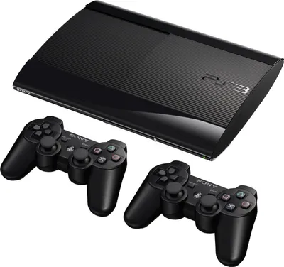 Produktbild von PlayStation 3 - Konsole Super Slim 12 GB (inkl. 2 x DualShock 3 Wireless Controller)