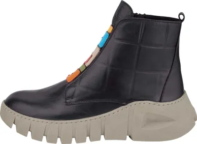 Produktbild von Gemini  Damenschuhe Stiefel Reißverschluss Schwarz Freizeit, Schuhgröße:37 EU