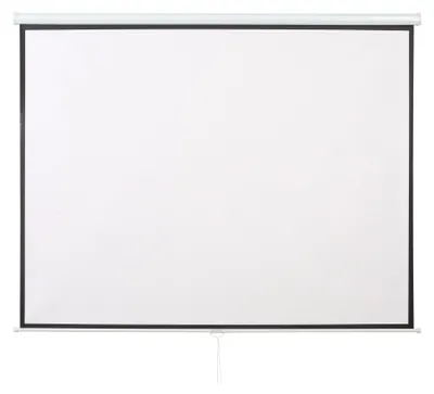 Immagine prodotto di Schermo di proiezione da 120 pollici - Manuale, formato 4:3/16:9 | Colore: Bianco + Nero