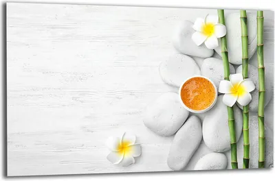 Produktbild von Herdabdeckplatte Glaskeramikkochfeld-Abdeckung Spritzschutz Glas 80x52 Blume