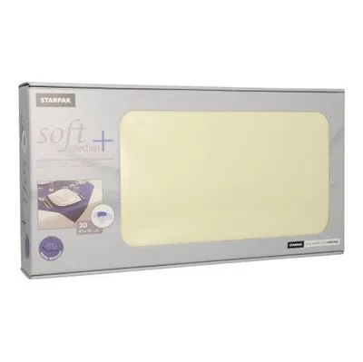 Produktbild von Papstar Mitteldecken, stoffähnlich, Vlies "soft selection plus" 80 cm x 80 cm champagner, 5 x 20 Stück