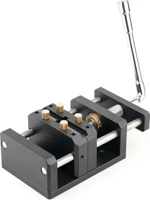 Produktbild von Selbstzentrierender Holzbearbeitungsschraubstock aus Aluminiumlegierung mit Zentrierlochstanzer und Griff
