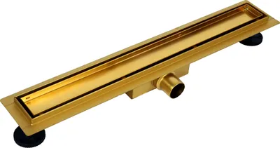 Zdjęcie produktu dla Balneo Duplex Next 2w1 Odpływ Liniowy 70cm PVD Złoty - Wysoka Przepustowość, Łatwy Montaż, Dwustronny Panel