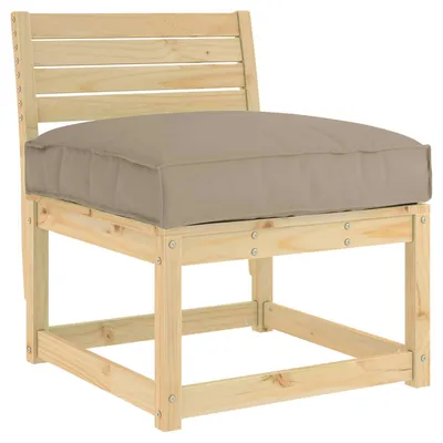Produktbild von vidaXL Kissen Taupe 70 x 70 x 12 cm Oxford-Stoff