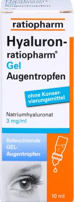 Image de Hyaluron-ratiopharm Gel Gouttes oculaires pour l'hydratation, 10 ml de solution