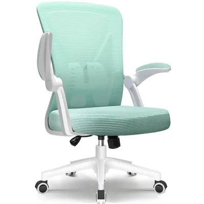 Produktbild von Marodic Bürostuhl Schreibtischstuhl 150kg Bürostuhl Ergonomisch mit 90° klappbaren Armlehnen, Wippfunktion 90°-125° Chefsessel Lordosenstütze, Türkis