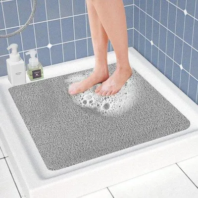 Produktbild von Antislip-Duschmat 60 x 60 cm - schimmelabwehrend, weiches Komfort mit Entwässerungsöffnungen