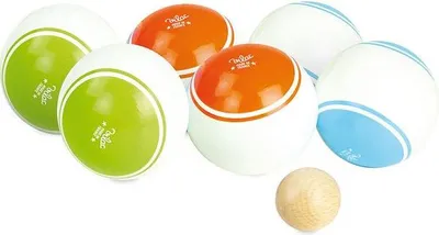 Zdjęcie produktu dla Drewniana gra w petanque Vilac - zabawki dla dzieci do zabawy na świeżym powietrzu
