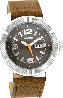 Produktbild von Oozoo Herren Damen Armbanduhr braun Analog Vintage Series Lederarmband D2UOC4107A