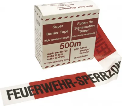 Produktbild von 500 m Absperrband Aufdruck: FEUERWEHR SPERRZONE Flatterband Absperrung