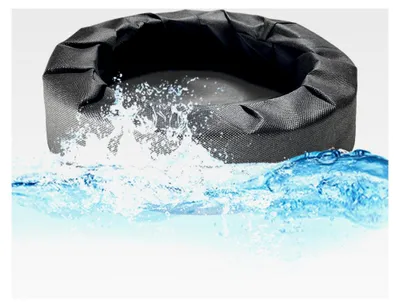 Produktbild von Schwimmendes Pflanzgefäß für Teiche – Stoff Pflanzgefäß für Wasser-Gartenteiche | Blumentopf für Wasserspiele Dekoration