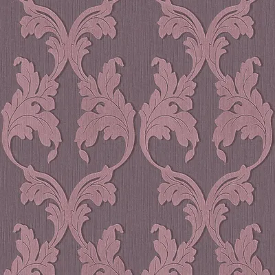 Produktbild von Profhome 956285-GU Textiloptik Tapete Barock matt violett 5,33 m2