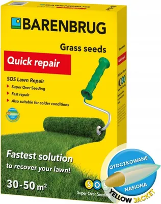 Immagine prodotto di Barenbrug SOS Riparazione prato - erba con semi di varietà a rapida germinazione per la riparazione del prato 1kg