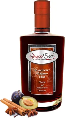 Produktbild von Winterlicher Pflaumen Likör 0,7L aromatisch saftig & lecker 20% Vol.