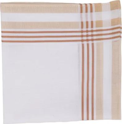 Produktbild von Tiseco Damen Taschentücher | 100% Baumwolle | 30x30cm | 6er Set | Indiantan Satinrand